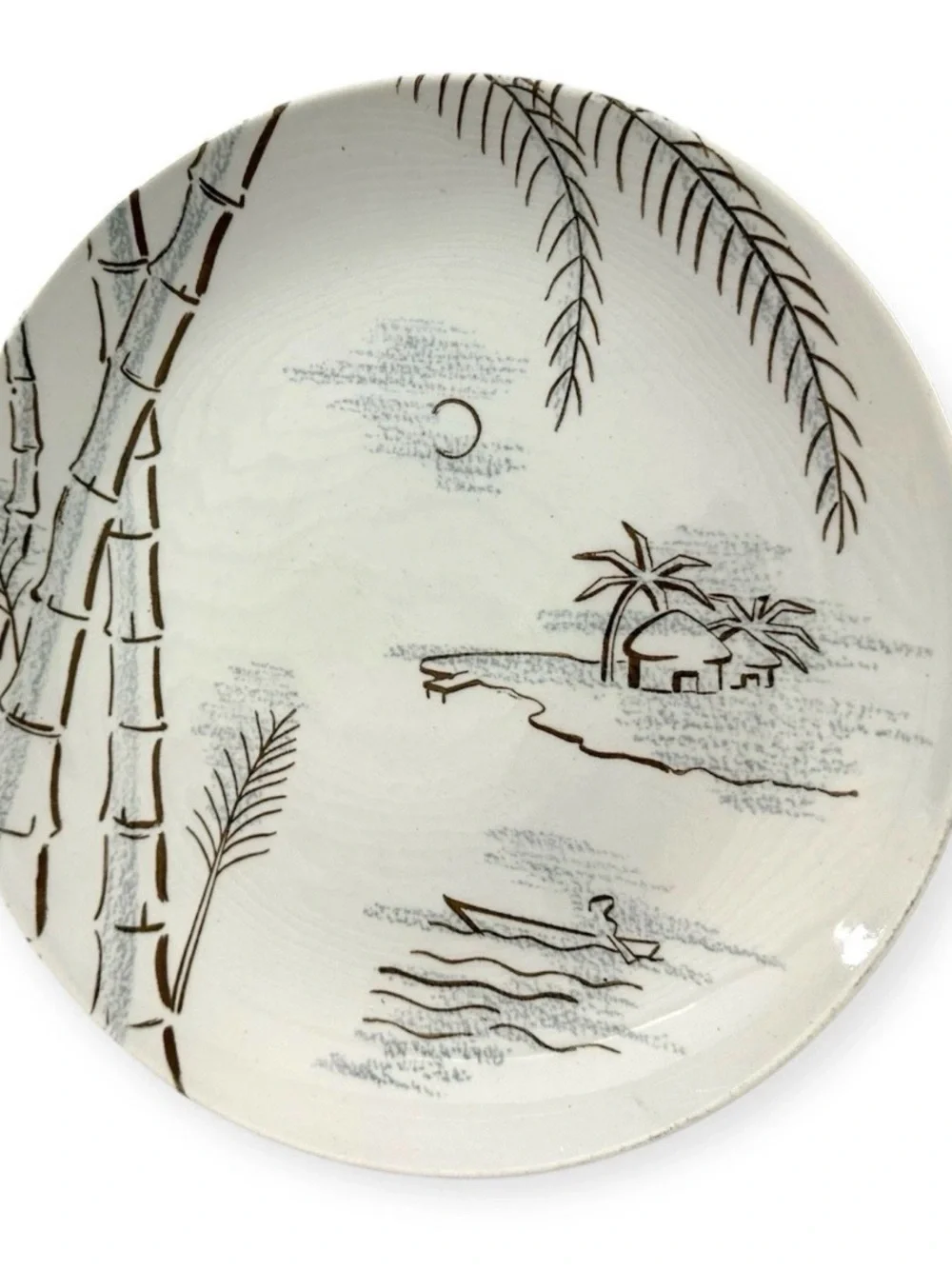 Vintage Harmony House Caribbean 19 Pc Dinnerware Set Japan Dawn Gray Spice